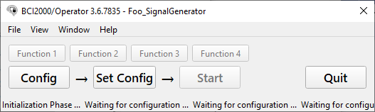The Operator Module's Main Window