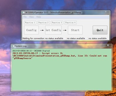 the screenshot of the error.